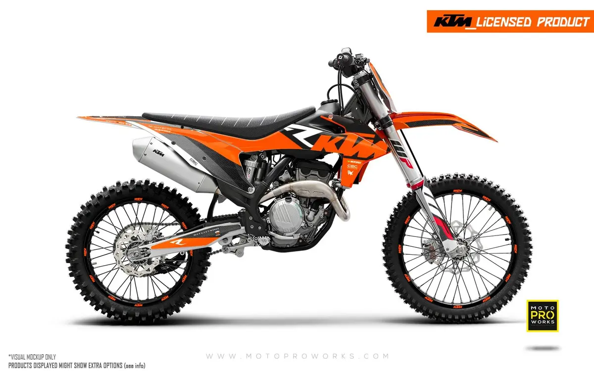 Ktm Sx / Sx-F Graphics - "Rr-Tech" (Orange) 1