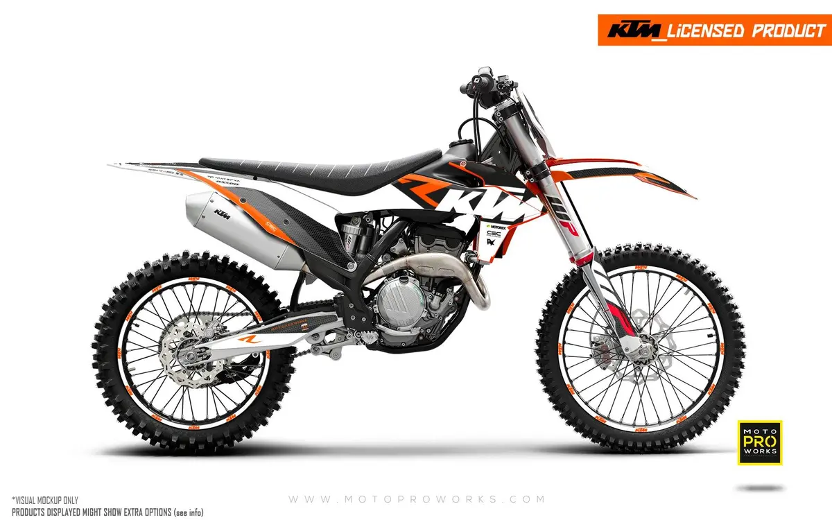 Ktm Xc / Xc-F / Xc-W Graphics - "Rr-Tech" (White) 1