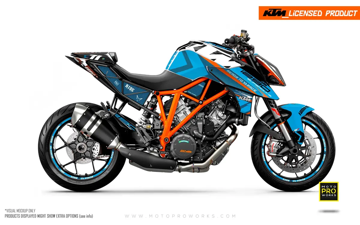 Ktm 1290 Super Duke R Graphics - "Rasorblade" (Blue) 1