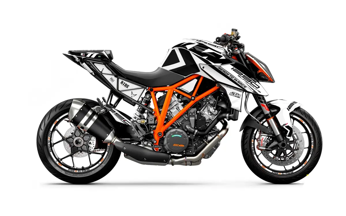 Ktm 1290 Super Duke R Graphics - "Rasorblade" (White) 1
