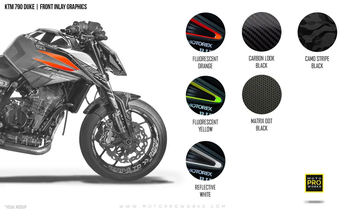 Front Inlay Graphics - Ktm 790/890 Duke 1
