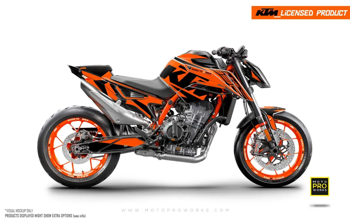 Ktm 890 Duke R Graphics - "Torque" (Orange) 1