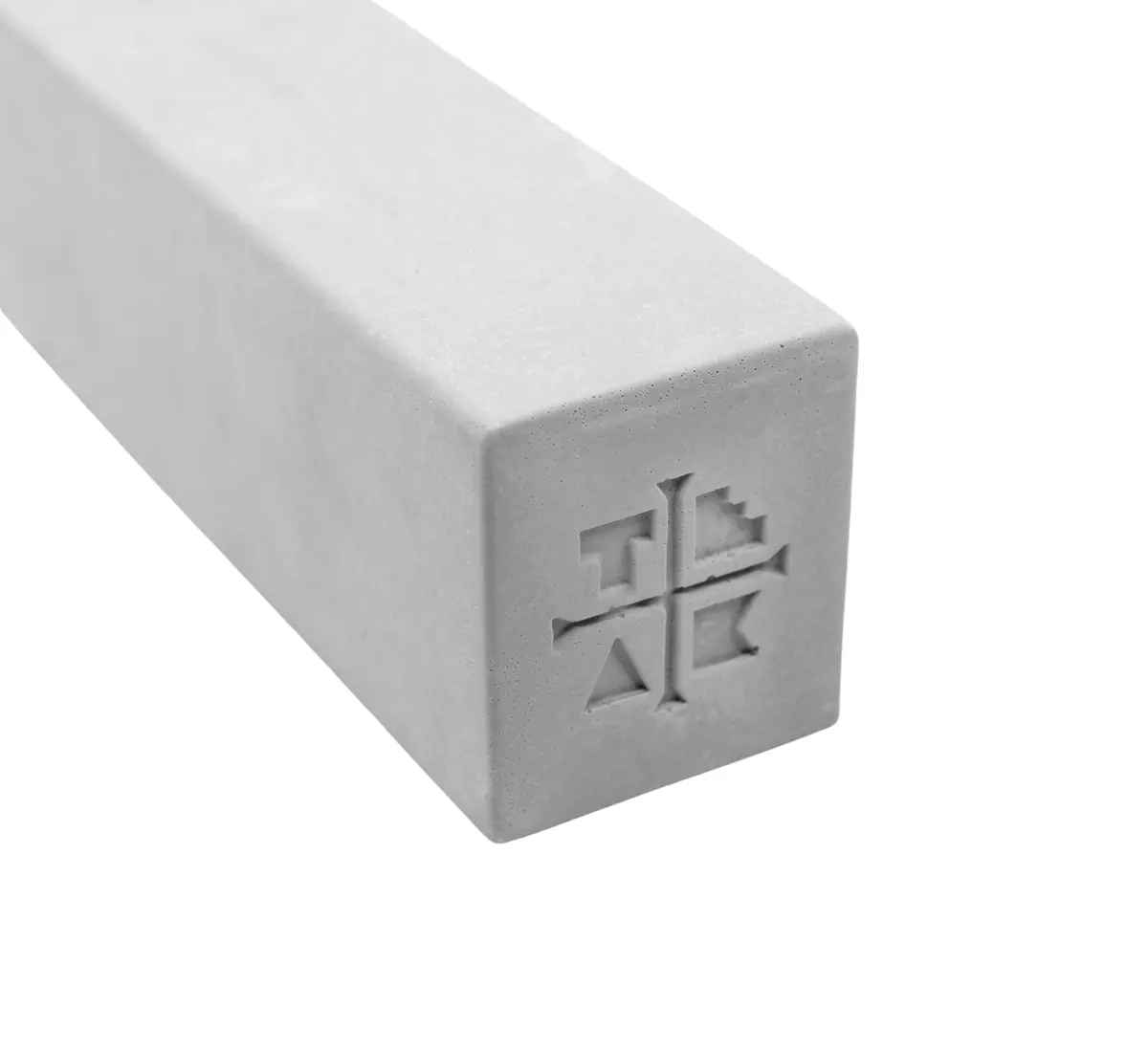 Monument Series Concrete Straight "Bread" Loaf Obstacle - 7" Long, 2" Tall - "Sterling Gray" Colorway 2
