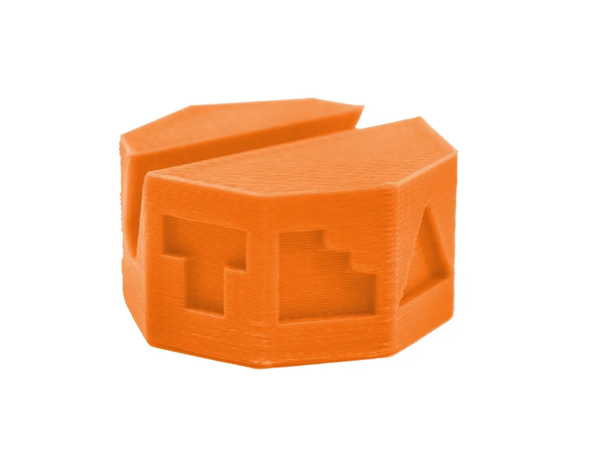 Fingerboard Display Stand - Octagon Edition - Tangerine Colorway 1