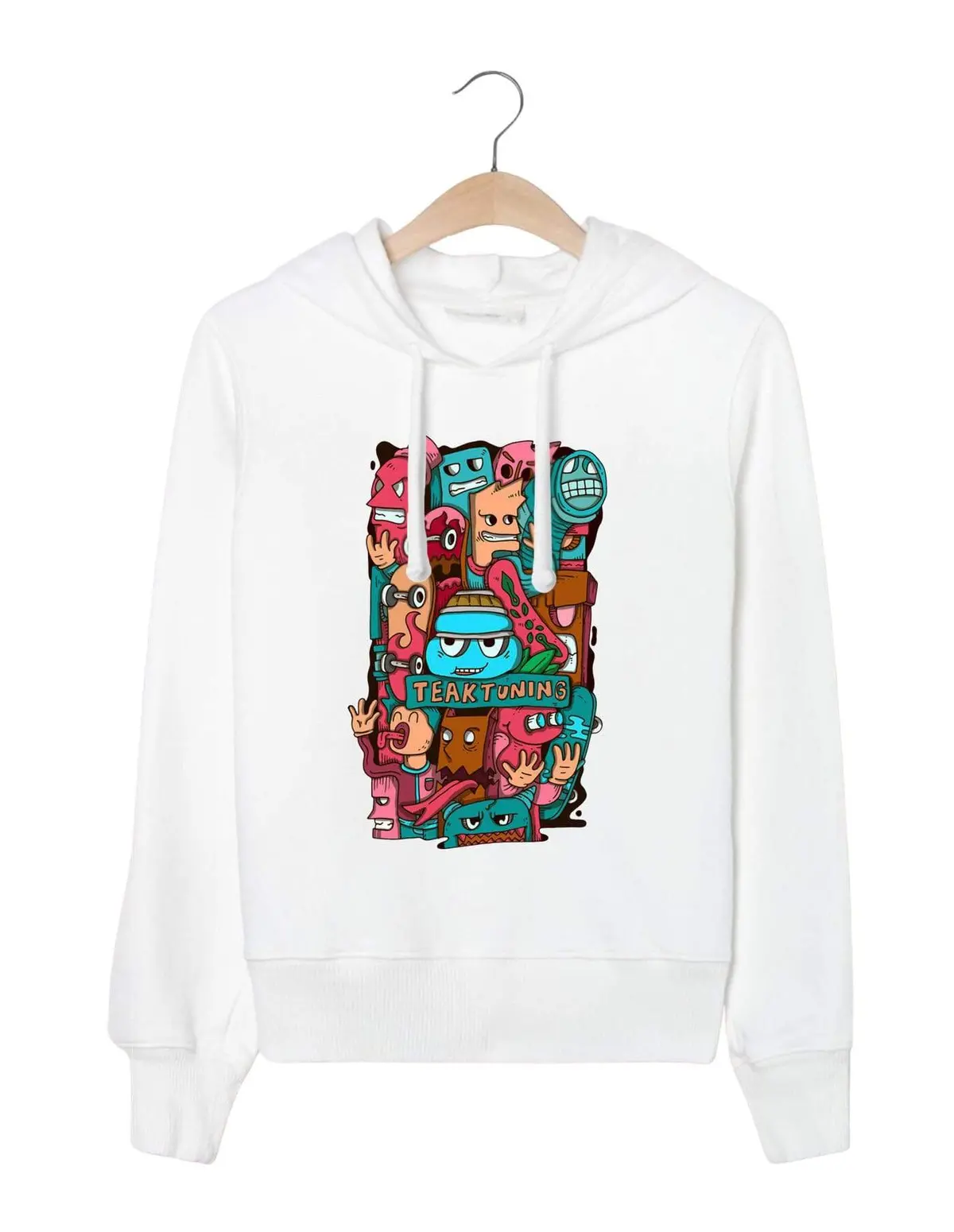 Hoodie, White Tiki Edition 1