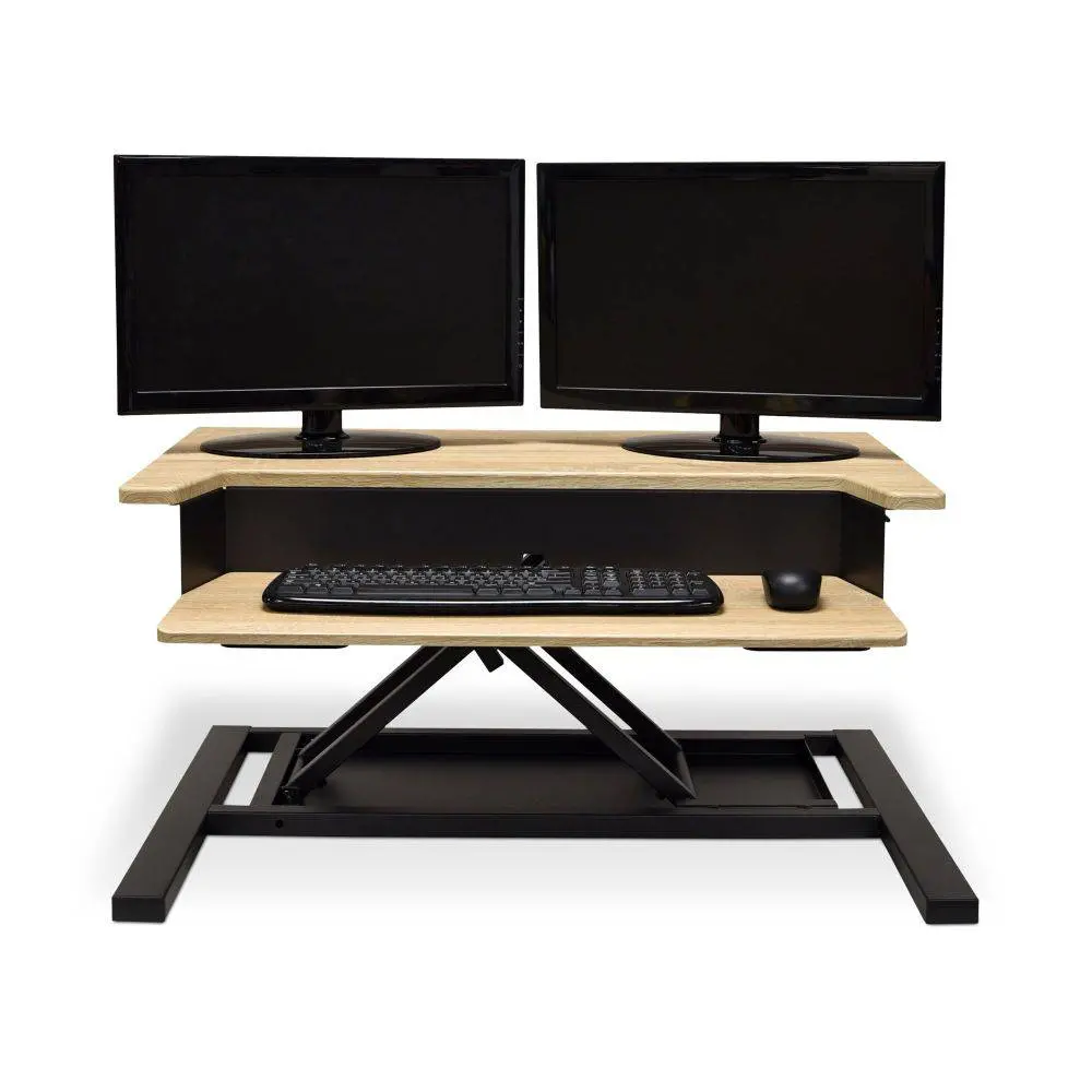 Standing Desk Converter Pro W/ White Oak Top (Pneumatic) 1
