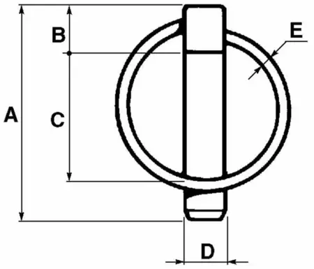 7/16" X 1 9/16" Lynch Pin (11 Mm X 40 Mm)- 2
