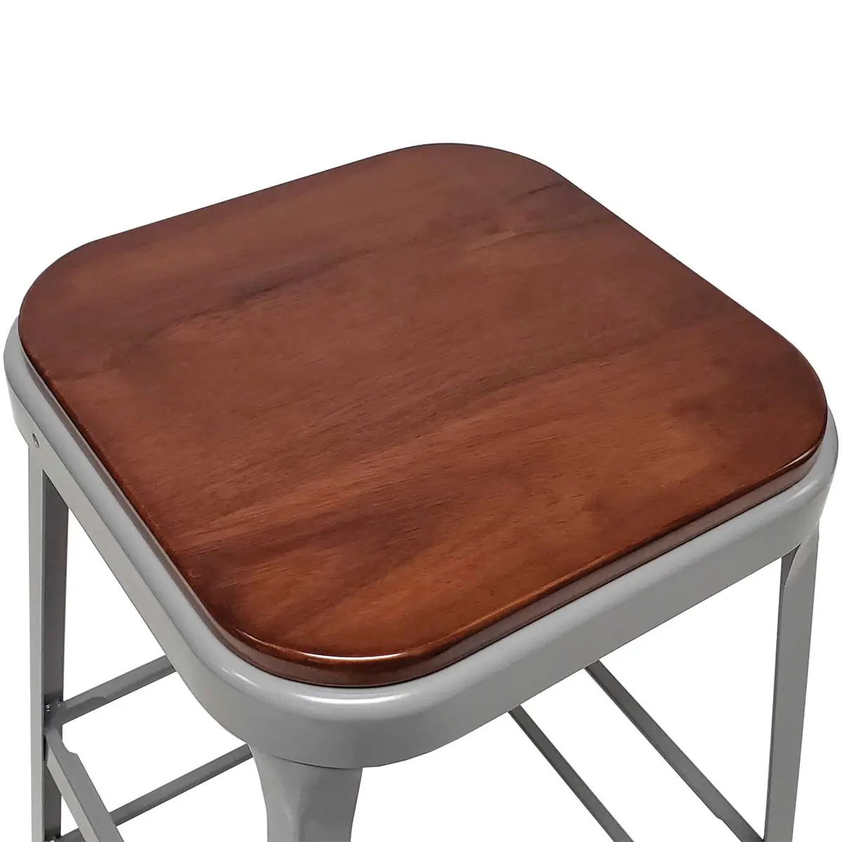 Solid Wood Seat For 1901 Metal Stool 1