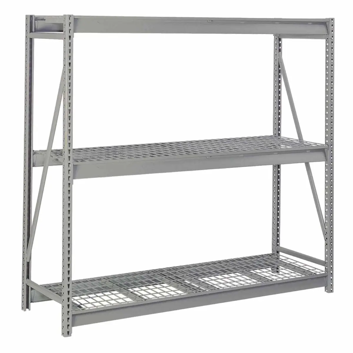 Bulk Storage Rack with Galvanized Wire Decking – Ventilated & Lightweight