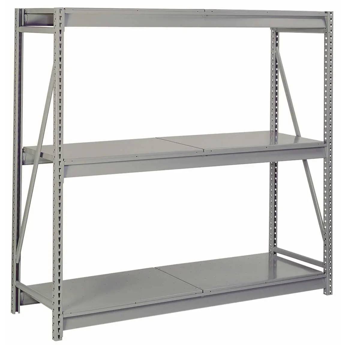 Bulk Storage Rack with Solid Steel Decking Panels