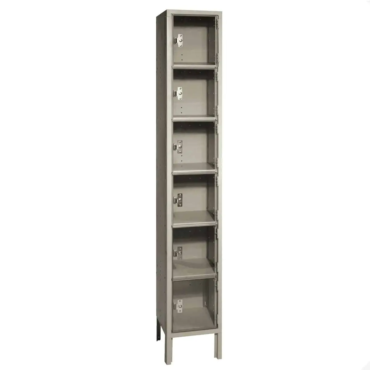 Six Tier Clearsight Clear Front Locker 1 Wide 1