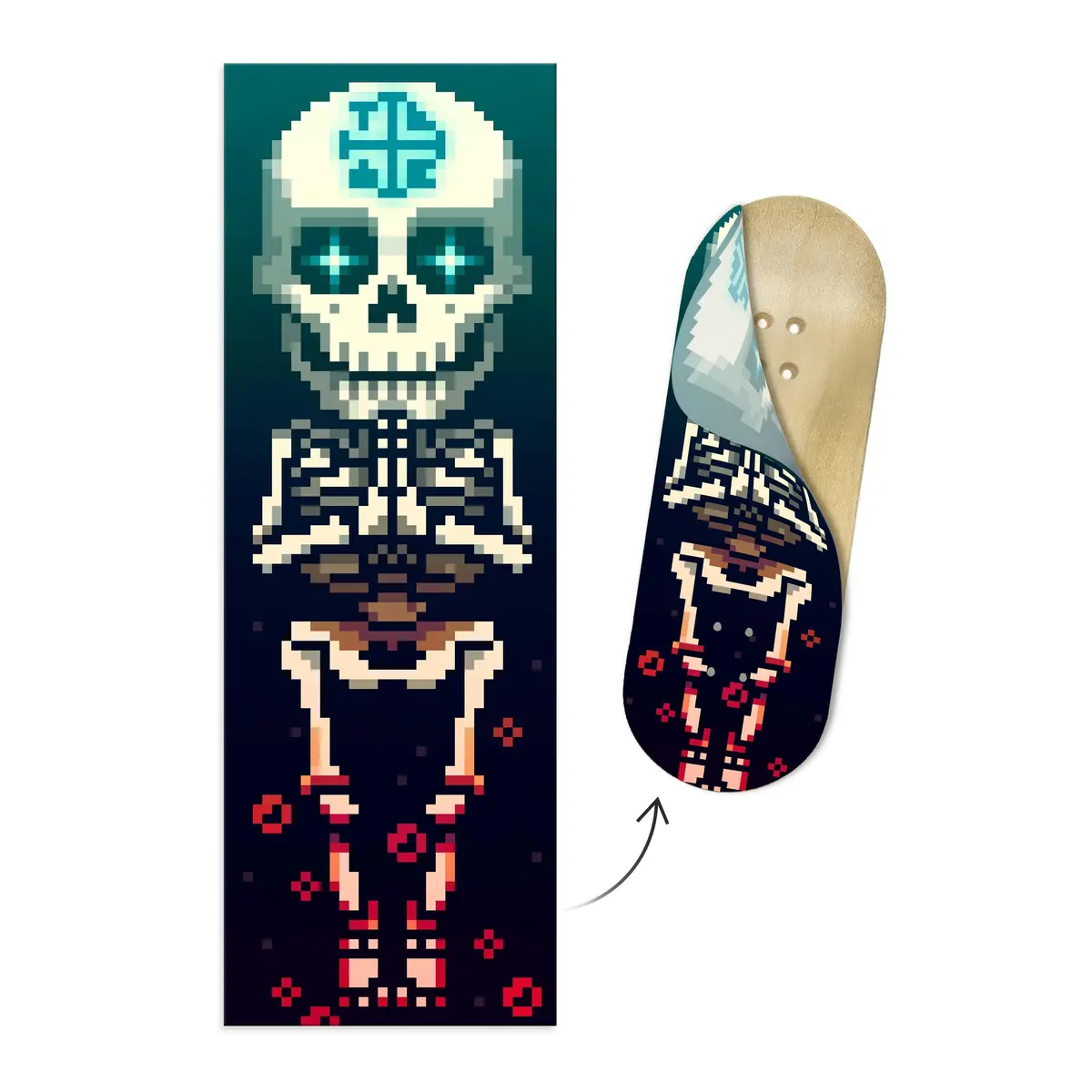 "Ancient Light" Artist Collaboration Deck Graphic Wrap - 35Mm X 110Mm 1