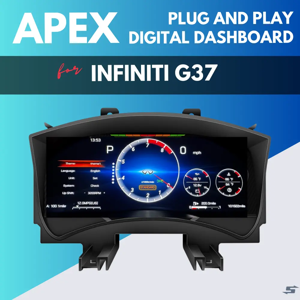 Apex Digital Dashboard Instrument Cluster For Infiniti G37 (2008-2015) 1