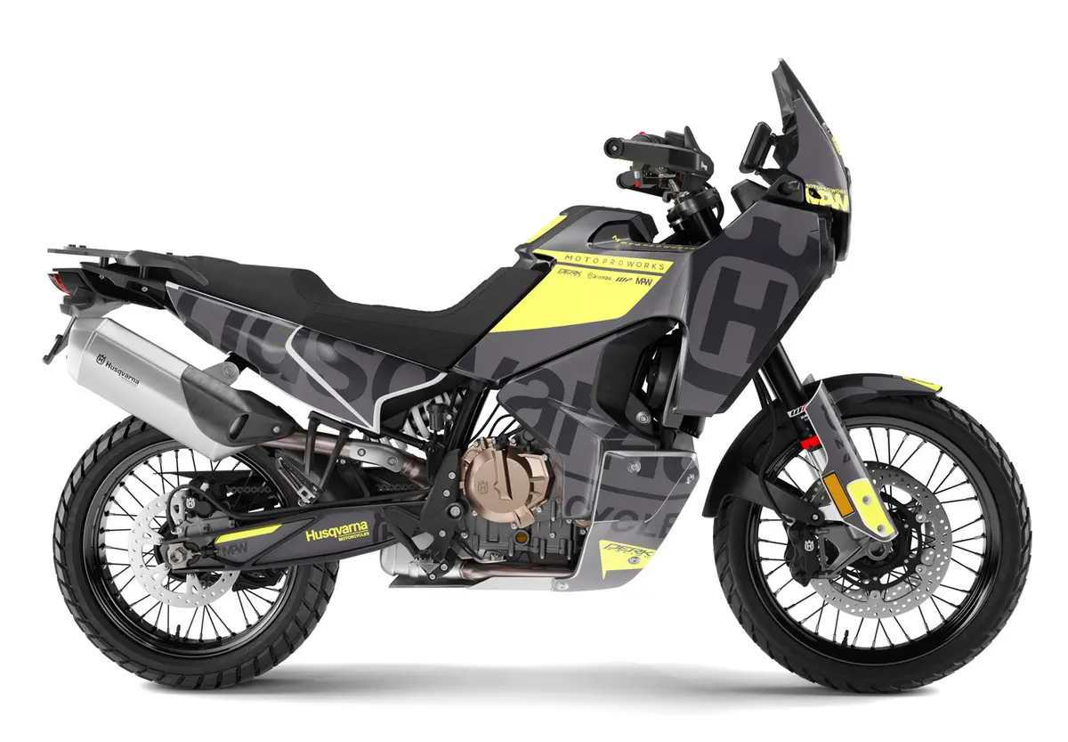 Husqvarna Norden 901 Graphics - “Manifesto” (Grey/Yellow) 1