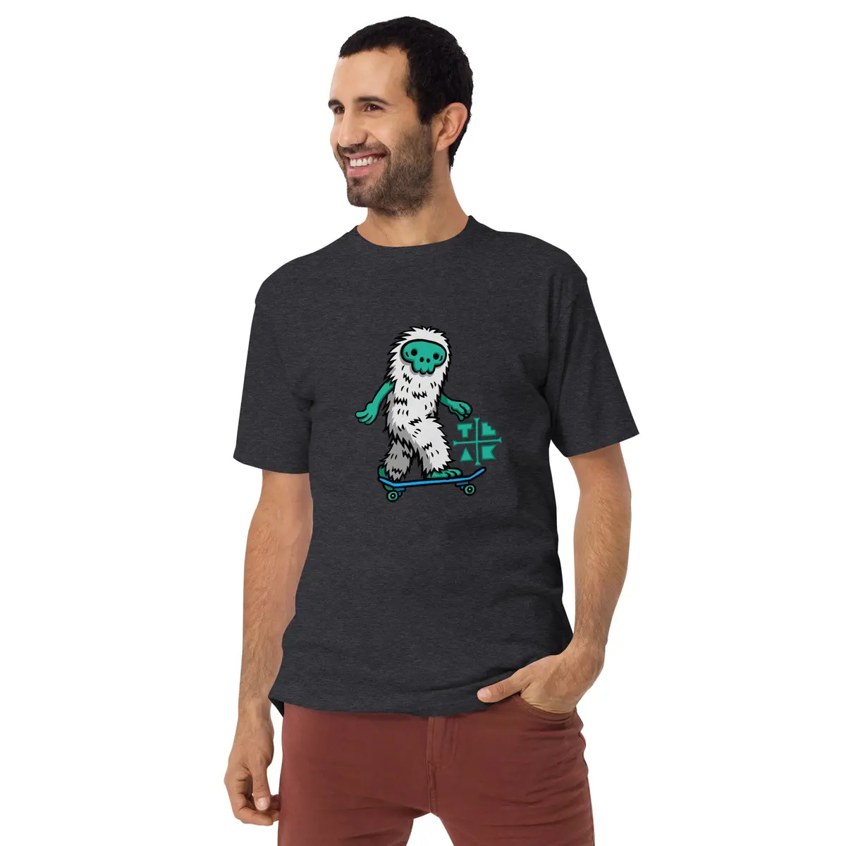 Yeti Skating Premium Heavyweight T-Shirt