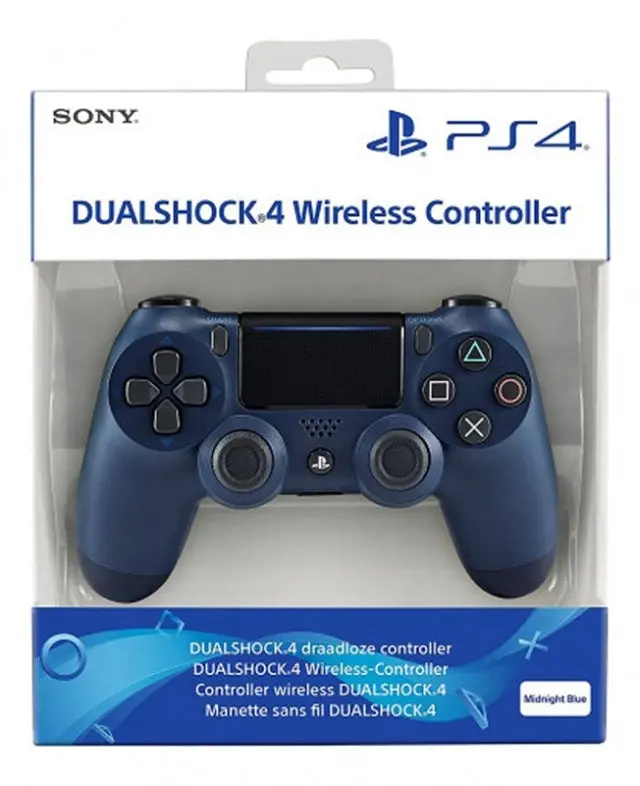 Comando Sony Dualshock 4 V2 (Portugal)  Midnight Blue - Ps4 1