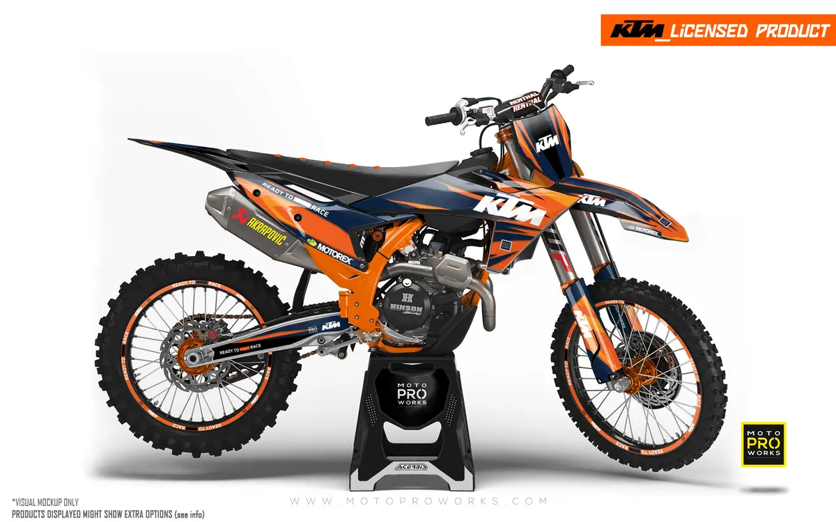 Ktm Xc / Xc-F / Xc-W Graphics - "Colibri" (Orange) 1