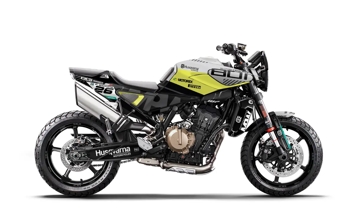 Husqvarna 801 Svartpilen Graphics - "P1" (Black/Yellow) 1