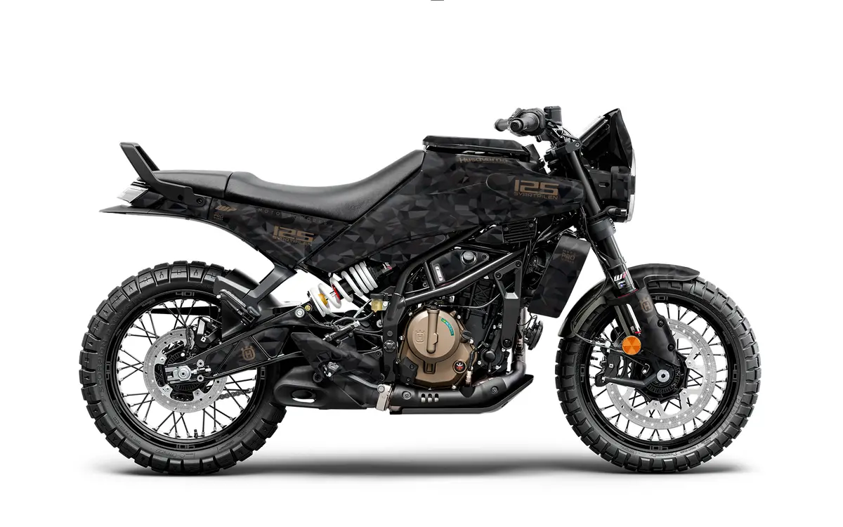 Husqvarna 125/250 Svartpilen Graphics - "Polyatomic" (Black) 1