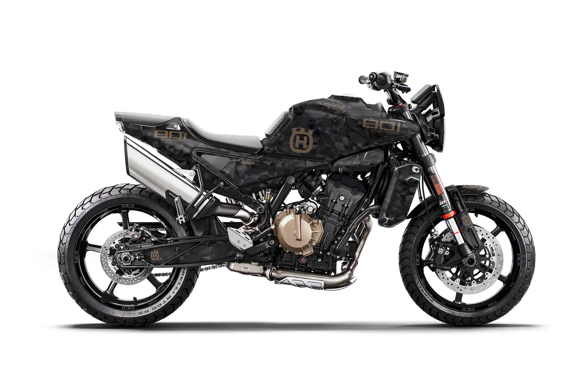 Husqvarna 801 Svartpilen Graphics - "Polyatomic" (Black) 1