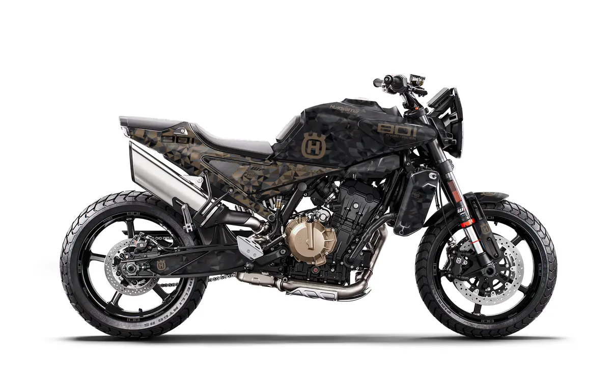 Husqvarna 801 Svartpilen Graphics - "Polyatomic" (Storm) 1
