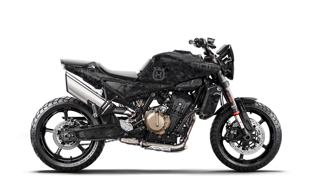 Husqvarna 801 Svartpilen Graphics - "Polyatomic" (Stealth) 1