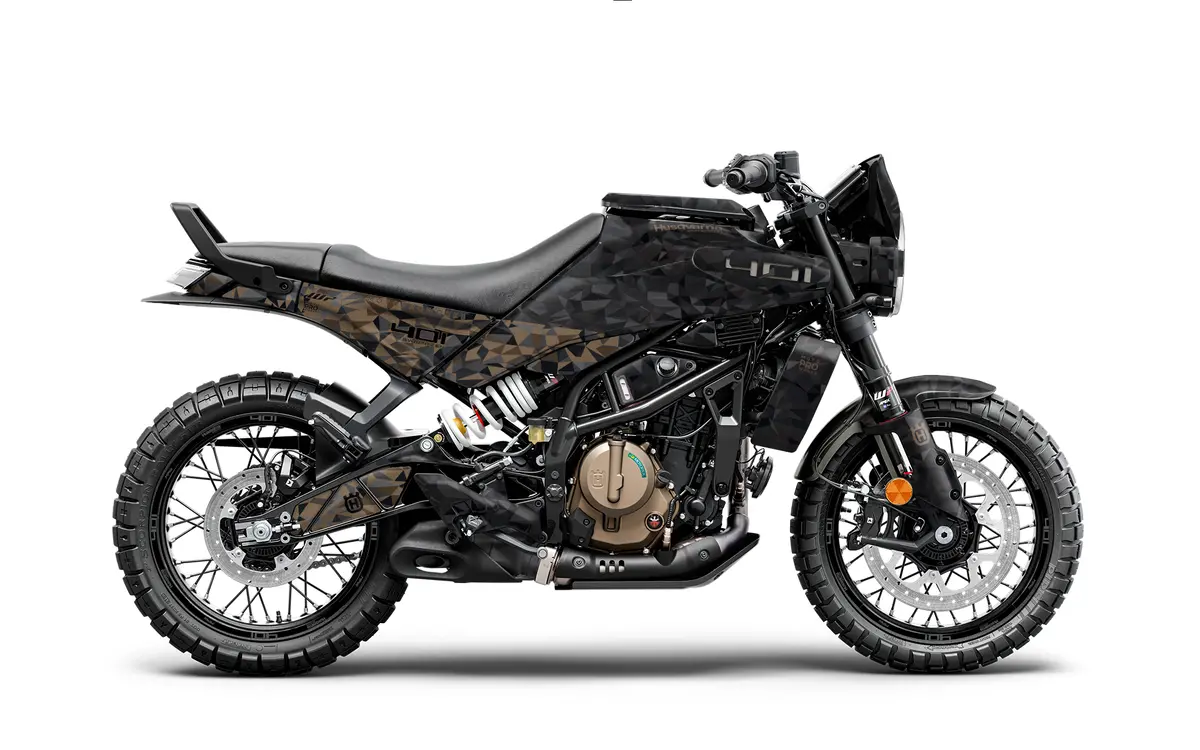 Husqvarna 401 Svartpilen Graphics - "Polyatomic" (Storm) 1
