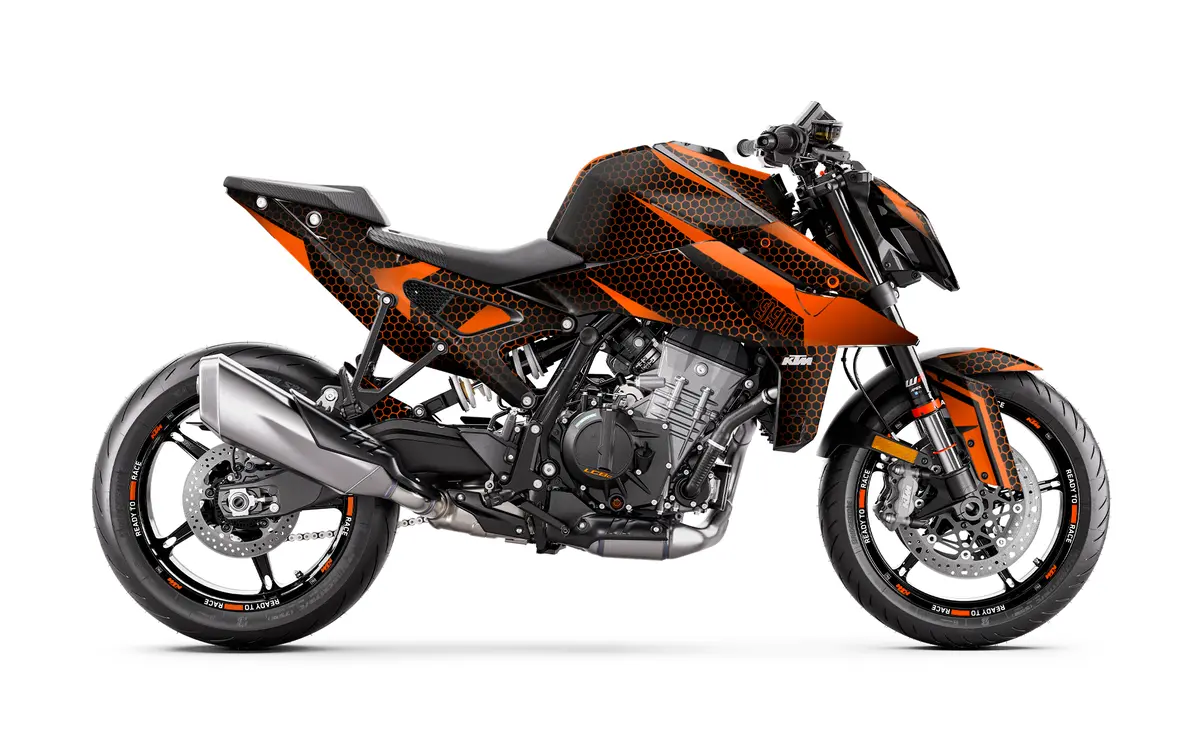Ktm 990 Duke Graphics - "Arcane" (Orange) 1