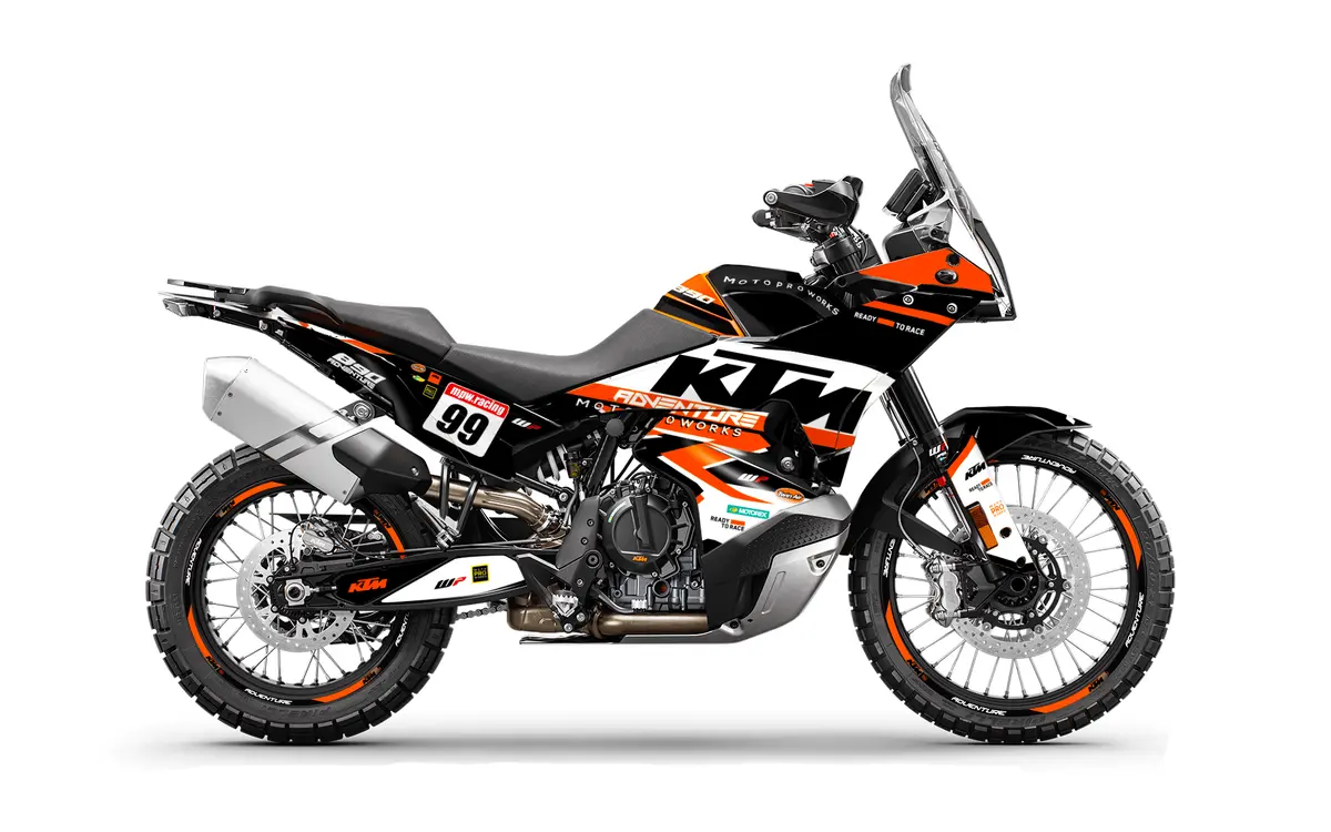 Ktm 790/890 Adventure R/S 2023 Graphics - "Atlantic" (White/Black/Orange) 1