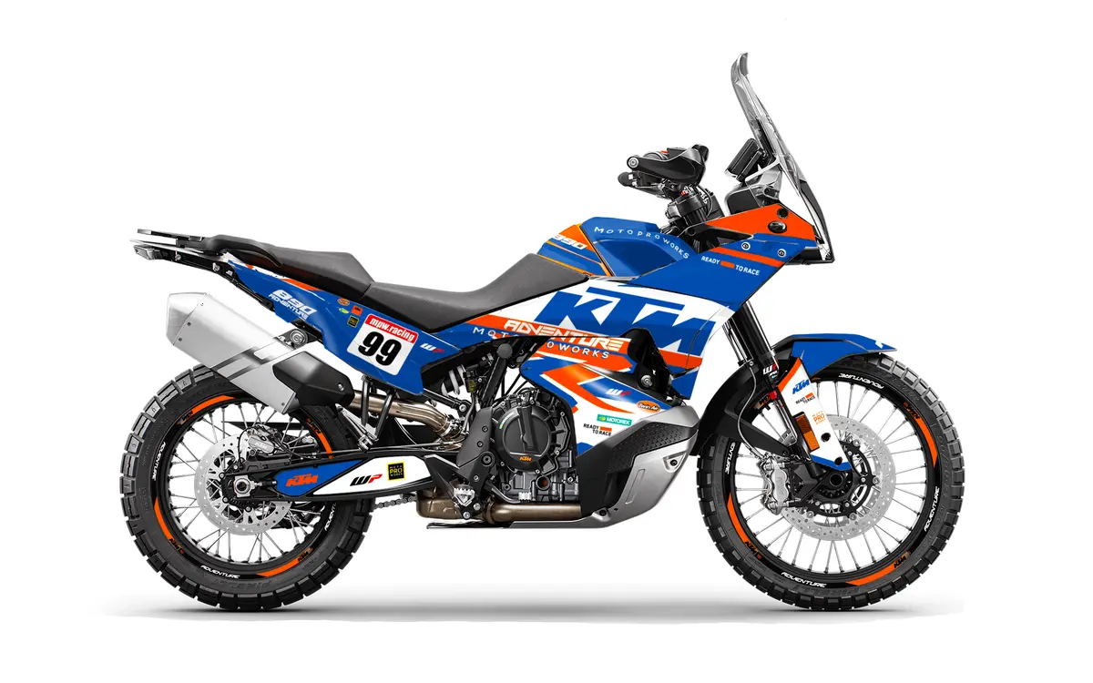 Ktm 790/890 Adventure R/S 2023 Graphics - "Atlantic" (White/Blue/Orange) 1
