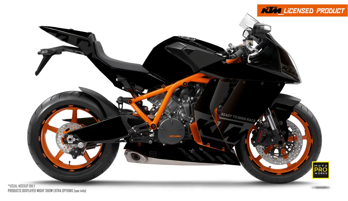 Ktm Rc8 1190 2011-2015 Graphics - "Grid" (Black) 1