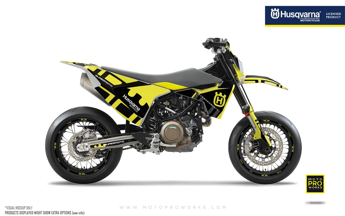 Husqvarna 701 Enduro Graphics - "Monarch" (Yellow) 1
