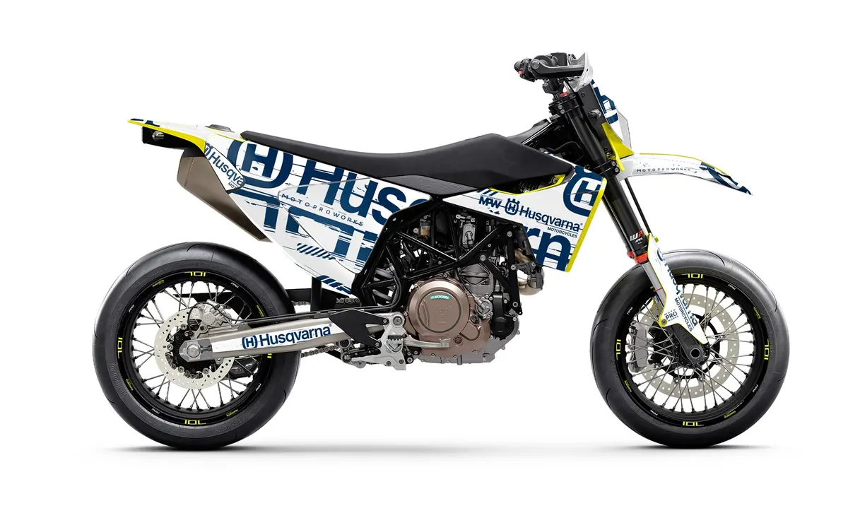 Husqvarna 701 Enduro Graphics - "Disruptor" (White) 1