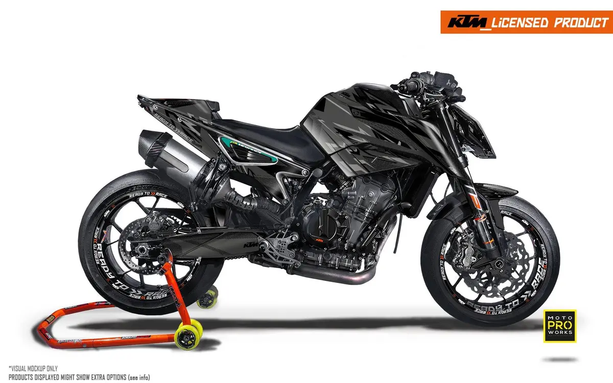 Ktm 790/890 Duke Graphics - "Fractal" (Black) 1