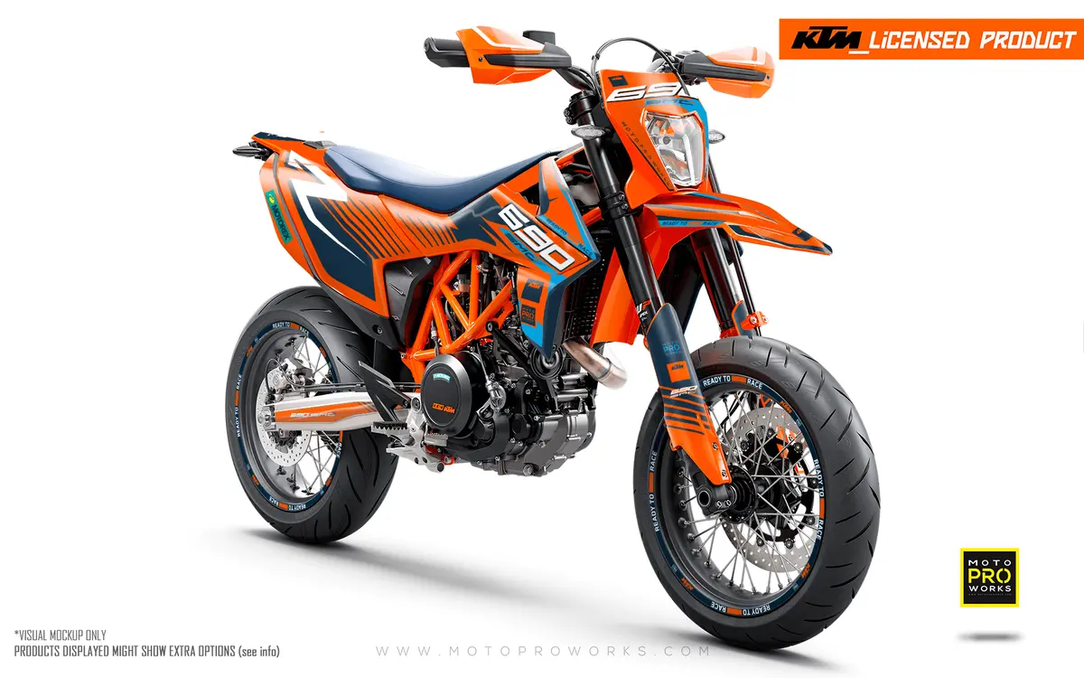 Ktm Graphics - 690 Smc-R "Fuel" (Orange/Blue) 2
