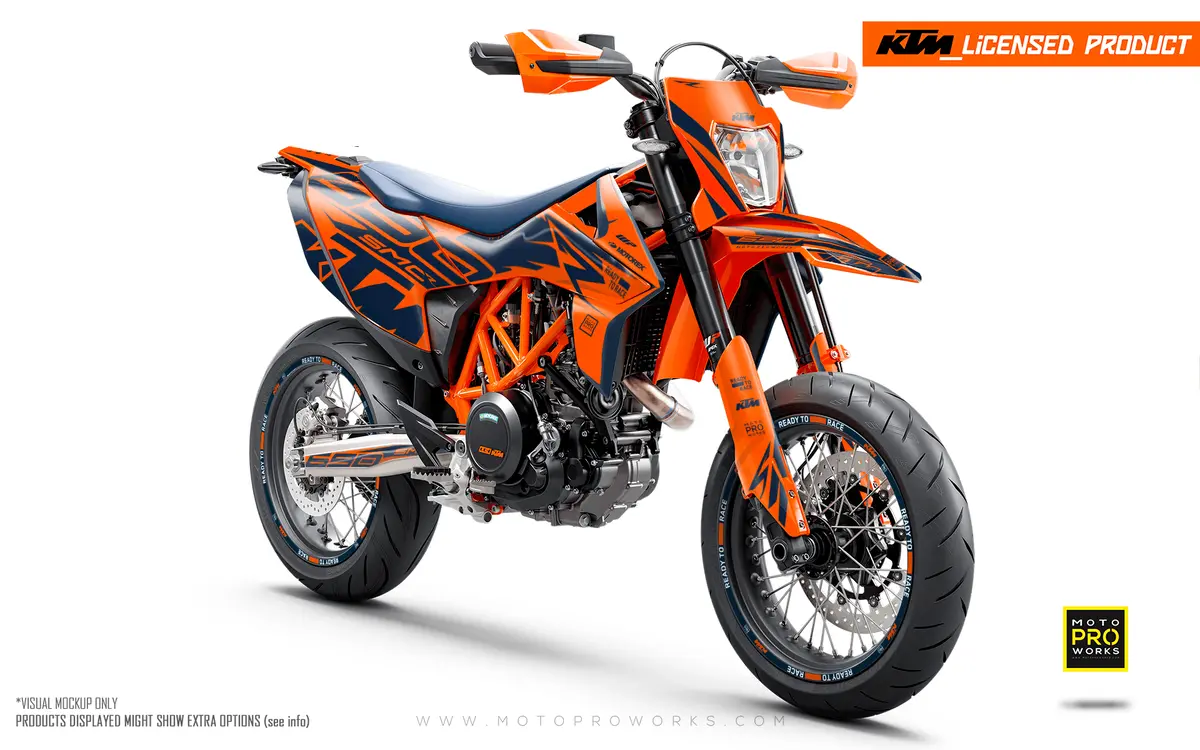 Ktm Graphics - 690 Smc-R "Quickshift" (Orange/Blue) 2