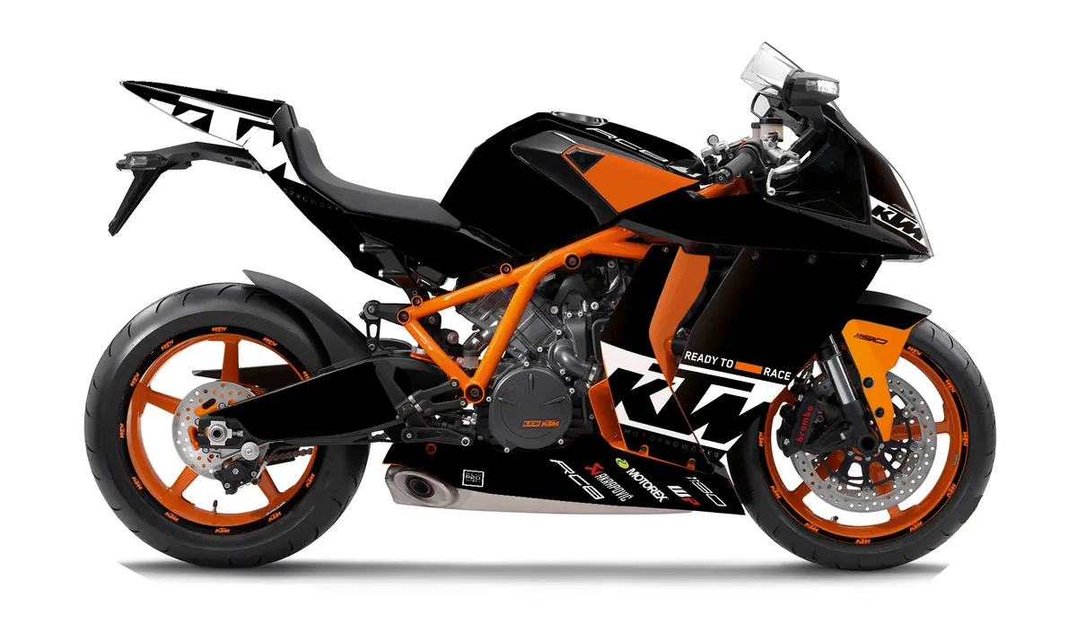 Ktm Rc8 1190 2011-2015 Graphics - "Grid" (Black/Orange) 1