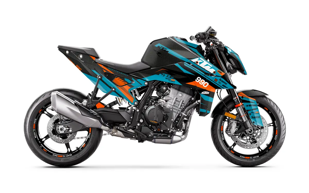 Ktm 990 Duke Graphics - "Nebula" (Blue) 1
