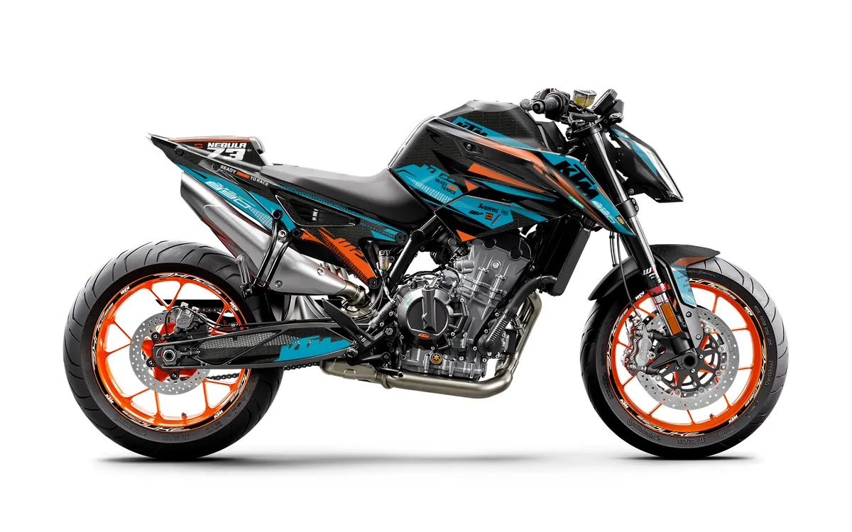 Ktm 790/890 Duke Graphics - "Nebula" (Blue) 1