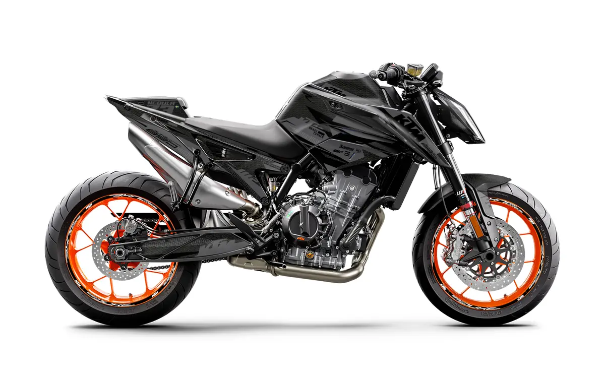 Ktm 790/890 Duke Graphics - "Nebula" (Grey) 1
