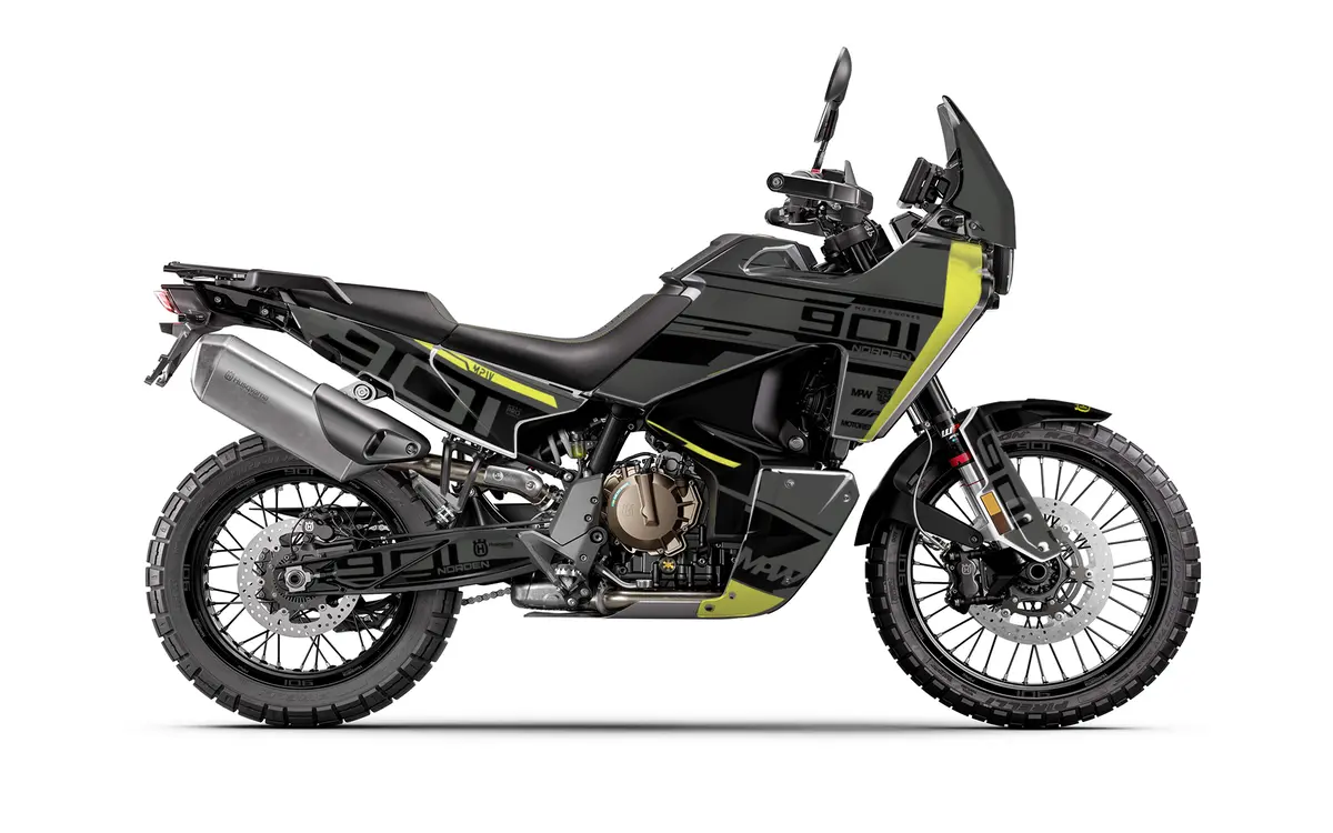 Husqvarna Norden 901 Graphics - "Quest" (Grey/Yellow) 1
