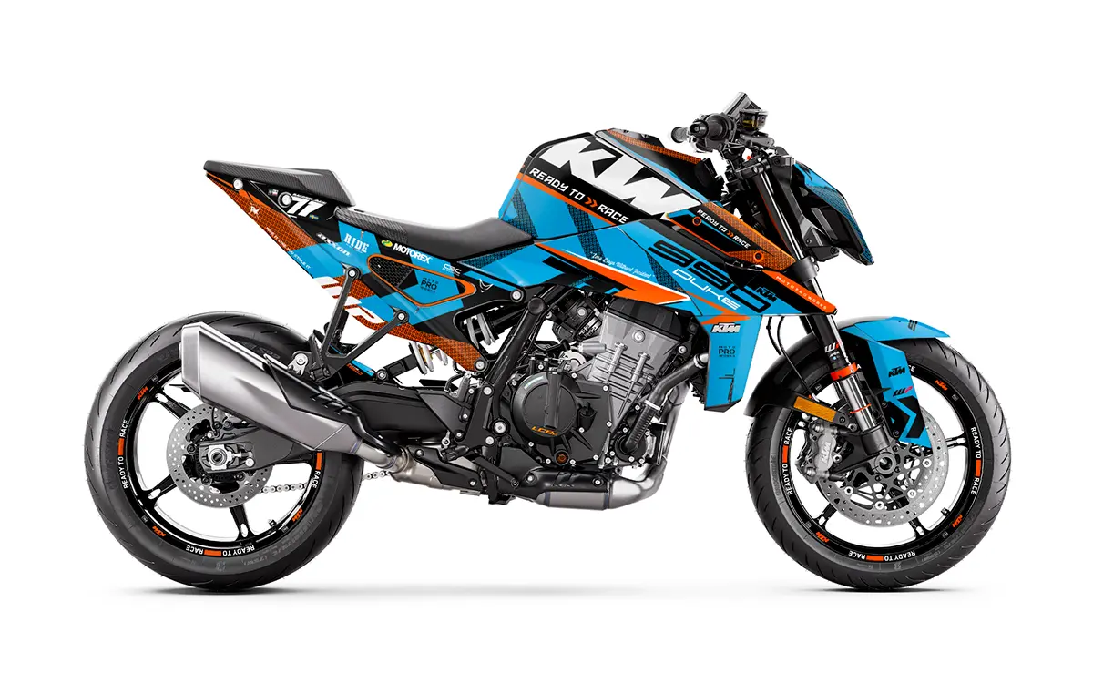 Ktm 990 Duke Graphics - "Rasorblade" (Blue) 1