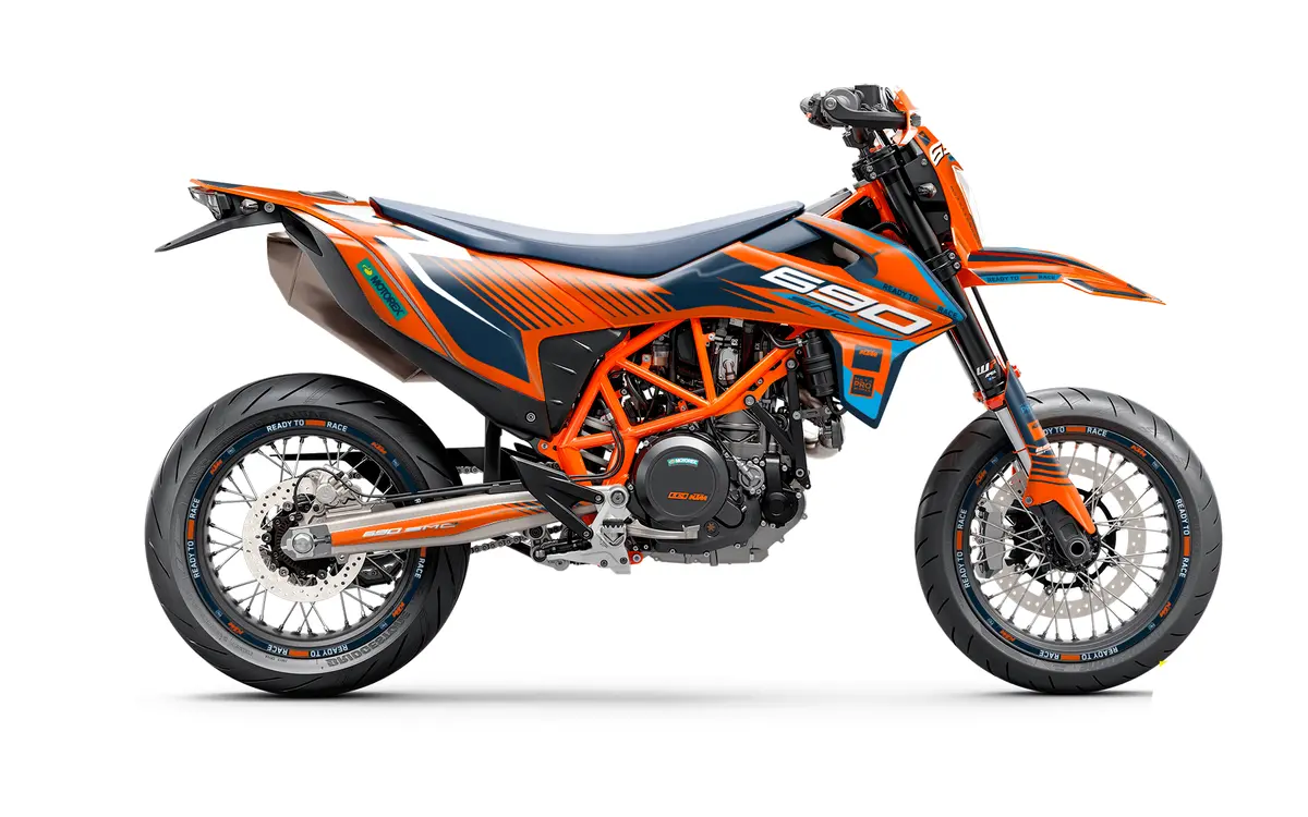 Ktm Graphics - 690 Smc-R "Fuel" (Orange/Blue) 1