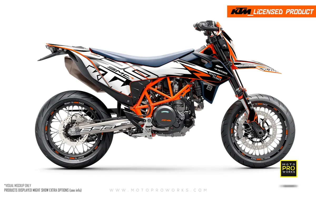 Ktm Graphics - 690 Smc-R "Quickshift" (Black/White) 1