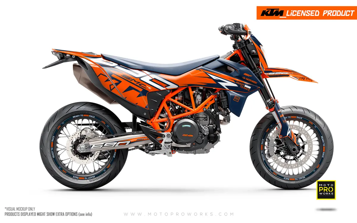 Ktm Graphics - 690 Smc-R "Quickshift" (Blue/Orange/White) 1