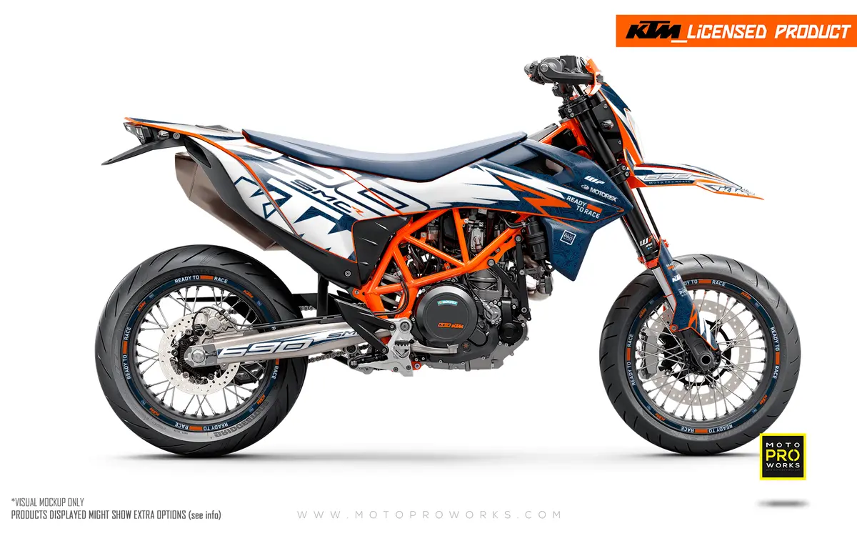 Ktm Graphics - 690 Smc-R "Quickshift" (Blue/Pattern) 1