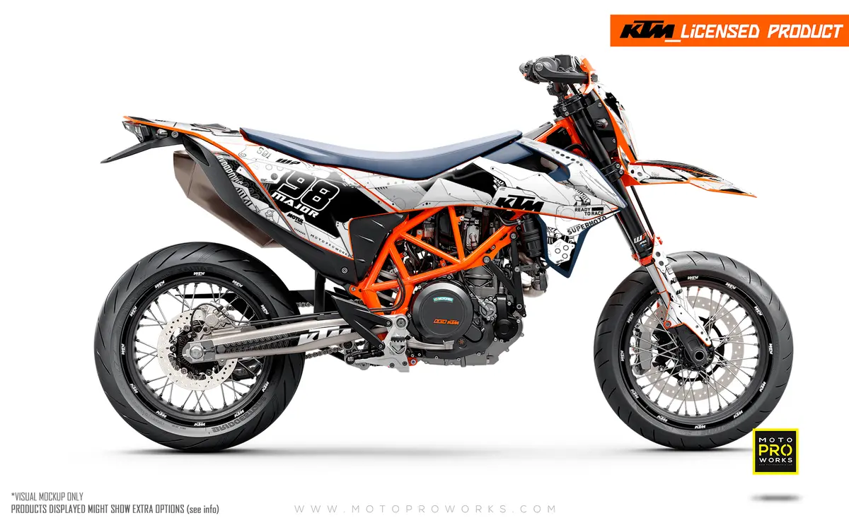 Ktm Graphics - 690 Smc-R "Armatech" (White) 1