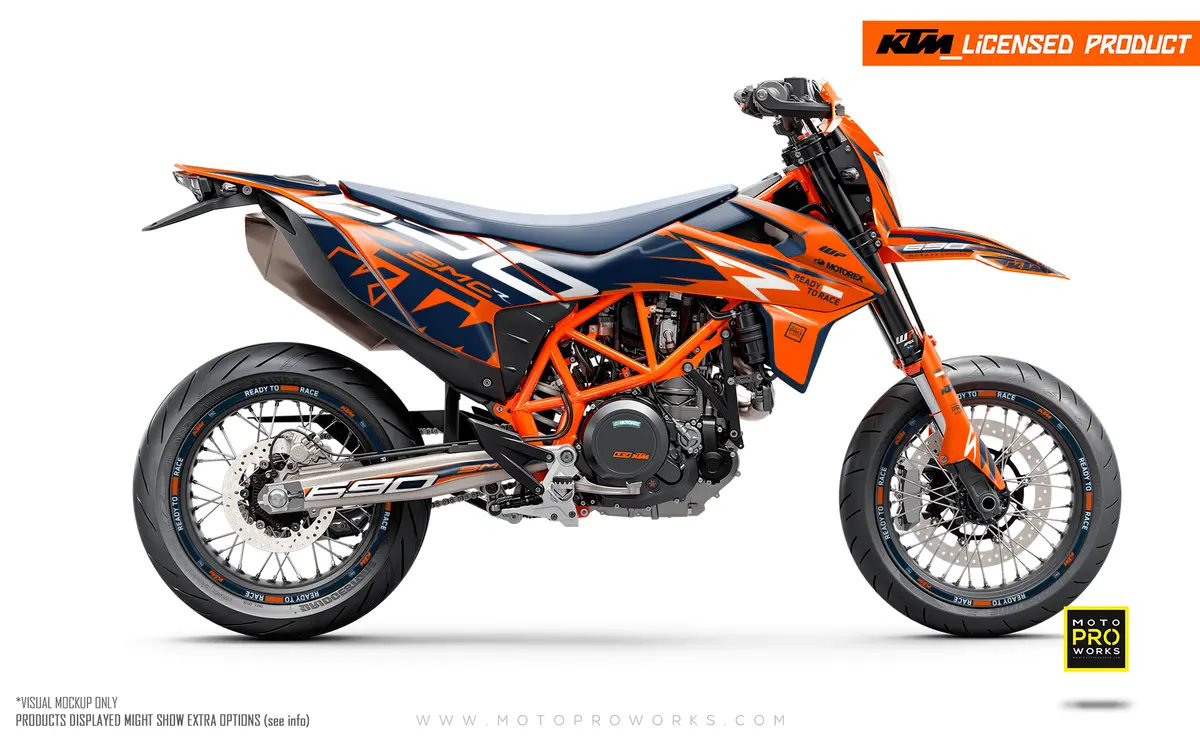 Ktm Graphics - 690 Smc-R "Quickshift" (Orange/Blue/White) 1