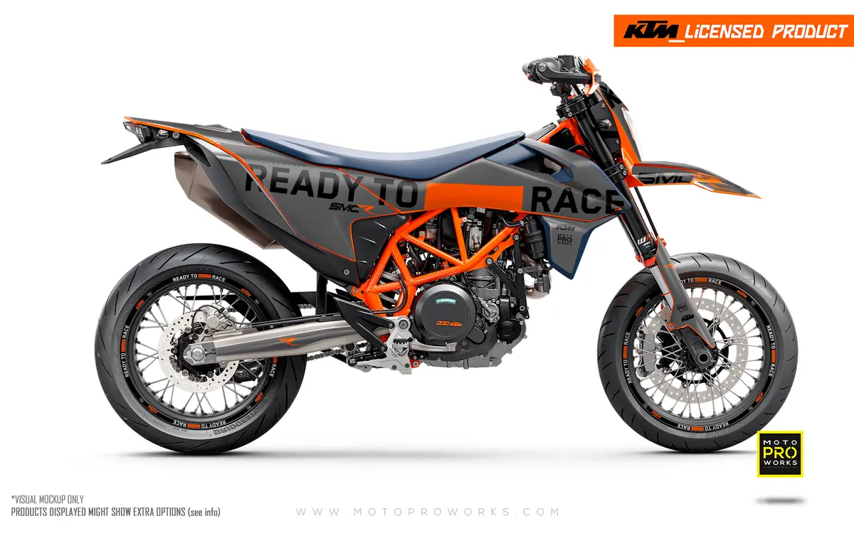 Ktm 690 Enduro Graphics - "Ready To Race 2.0" (Grey) 1