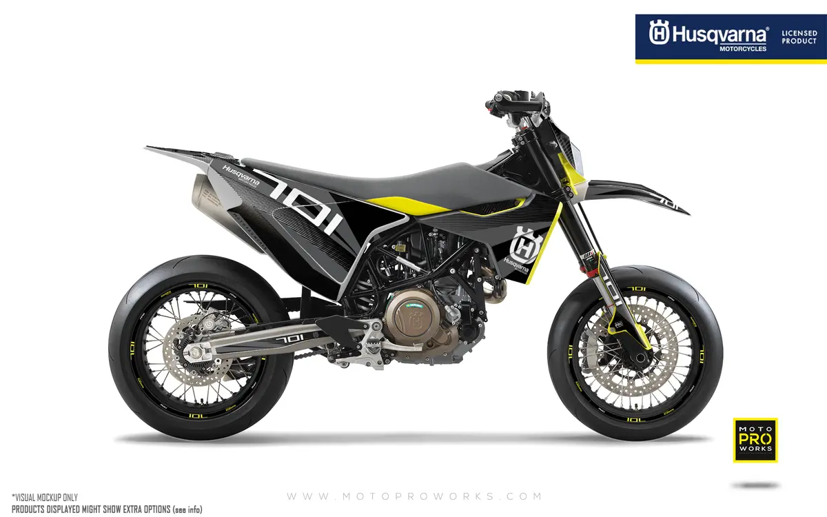 Husqvarna 701 Enduro Graphics - "Featherlight" (Grey) 1